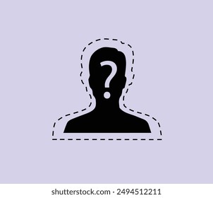 The anonymous unknown person illustration