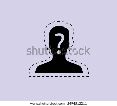 The anonymous unknown person illustration