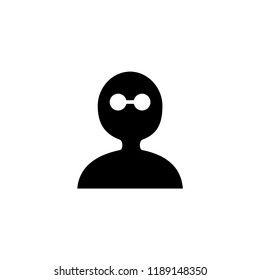 anonymous user icon. anonymous user vector illustration on white background for web and apps.