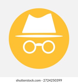 Ícone de Máscara de Privacidade de Usuário Anônimo