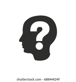 Anonymous vector icon. Black illustration isolated on white background for graphic and web design.