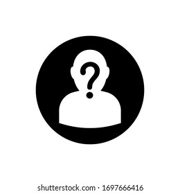 Anonymous vector pictograph. Style is flat graphic symbol. Vector illustration