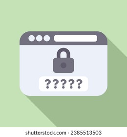 Anonymous web surfing page icon flat vector. Mark person. Guess who