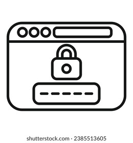 Anonymous web surfing page icon outline vector. Mark person. Guess who