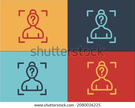 Anonymous Who Logo Template, Simple Flat Icon Of anonymous,person,who