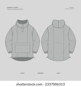 ANORAK CAGOULE OUTDOOR JACKET VECTOR