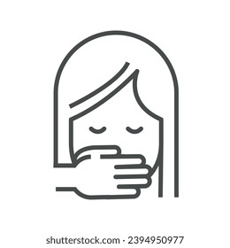 anorexia icon design vector isolated