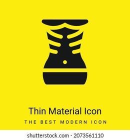 Anorexia Minimal Bright Yellow Material Icon