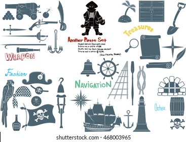 Another Pirate set with all the necessary things for real filibuster