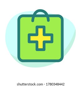 Another services medical icon in flat design. Sign and symbols medicine. Health care vector illustration isolated on white