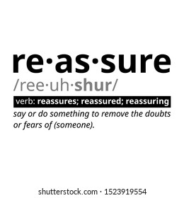 Another word dictionary for Reassure