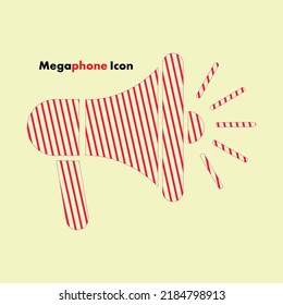 anounsment megaphone vector icon on Background