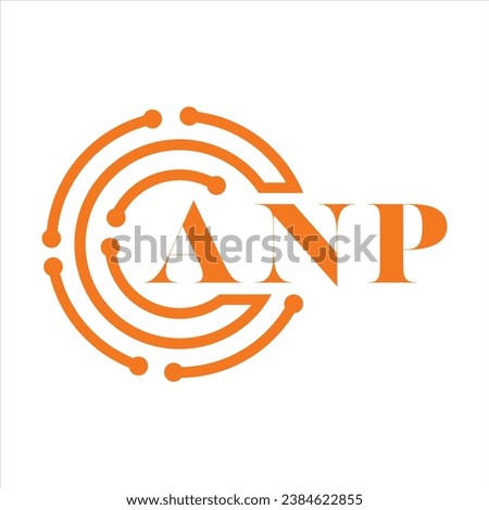 ANP letter design.ANP letter technology logo design on white background.ANP Monogram logo design for entrepreneur and business.