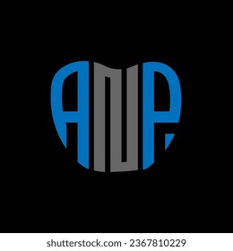ANP letter logo creative design. ANP unique design.
