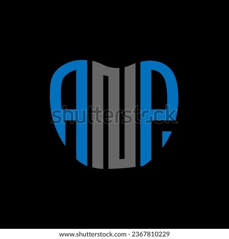 ANP letter logo creative design. ANP unique design.
