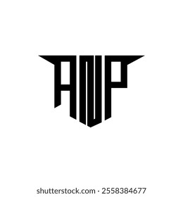 ANP letter logo design with white background in illustrator, vector logo modern alphabet font overlap style, calligraphy designs for logo, Poster, Invitation, etc.