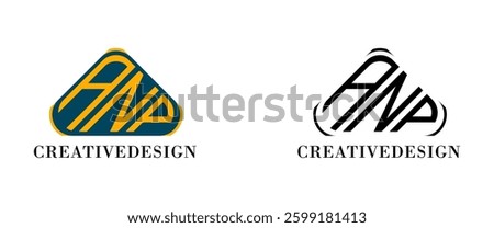ANP modern letter logo design