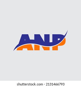 ANP Vector Logo Template Icon. Alphabeta ANP Logo for Brand. Modern Concept 