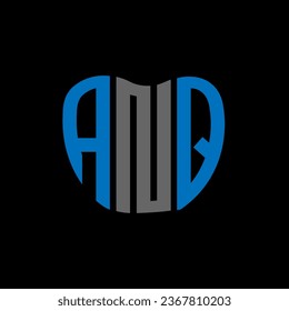 ANQ Brief Logo kreatives Design. ANQ einzigartiges Design.
