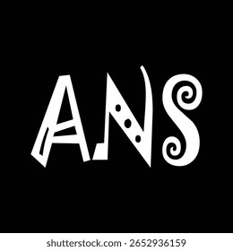 ANS Letter Initial Logo Design Template Vector Illustration