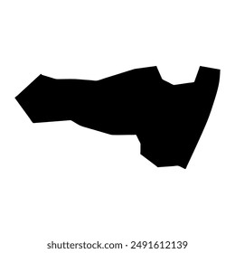 Landkarte von Anse aux Pins, administrative Division der Seychellen. Vektorillustration.
