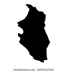 Mapa del distrito de Anse Boileau, división administrativa de Seychelles. Ilustración vectorial.