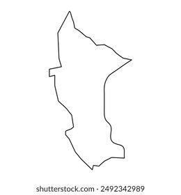 Landkarte des Distrikts Anse Royale, administrative Division der Seychellen. Vektorillustration.