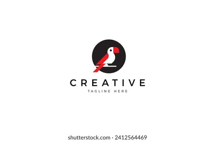 Anstract bird aviary logo template vector.