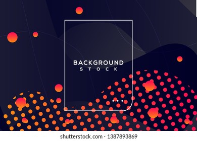 anstract fluid background with black and orange gradient. curvy, wavy, fluid, flowing, droplets, irregular shapes. suitable for background, landing page, wallpaper, home screen, theme. vector eps 10