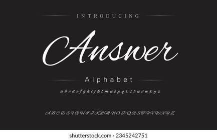 Answer Best Alphabet Painting Paint Brush Beauty Script Logotype Font lettering handwritten