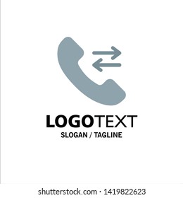 Answer, Call, Contact us Business Logo Template. Flat Color