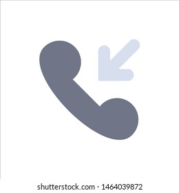 Answer, Call, Incoming  Flat Color Icon. Vector icon banner Template. Vector Icon Template background