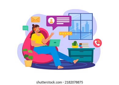 Answer customer chat from Home
