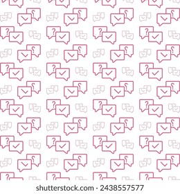 Answer delightful trendy red color repeating pattern vector illustration background