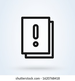 Answer exclamation. Simple vector modern icon design illustration.