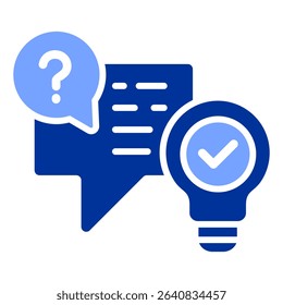 Answer Icon Element For Design