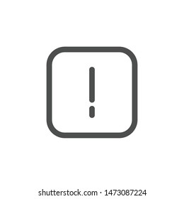 Answer icon isolated on white background. Alert symbol modern, simple, vector, icon for website design, mobile app, ui. Vector Illustration