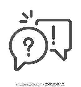 Answer Icon Vector Symbol Design Illustration
