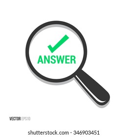 Answer Magnifying Glass