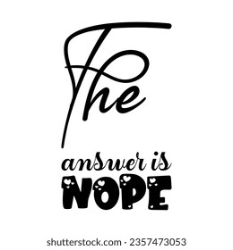the answer is no black letter quote
