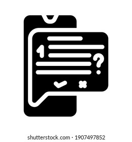 answer on question call center glyph icon vector. answer on question call center sign. isolated contour symbol black illustration