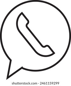 Contestar llamada de teléfono icono diseño EPS 10