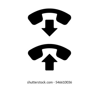 answer the phone communication telecom device image vector icon logo