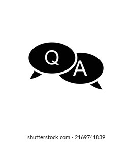 answer question icon flat style trendy stylist simple