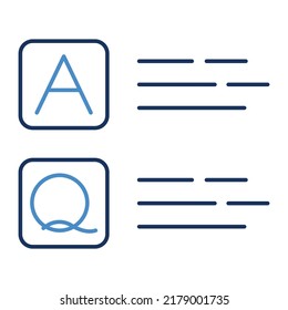 Answer question Vector icon which is suitable for commercial work and easily modify or edit it

