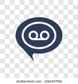 answering machine icon. Trendy answering machine logo concept on transparent background from Electronic Devices collection