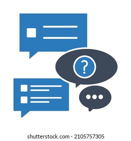 Answers ask Isolated Vector icon which can easily modify or edit

