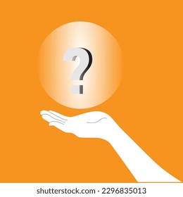 Answers to the questions concept design stock illustration