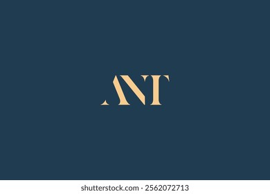 ANT abstract letter logo design. This logo is designed by three abstract letters.