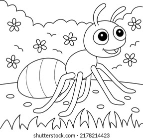 Ant Animal Colour Page für Kinder